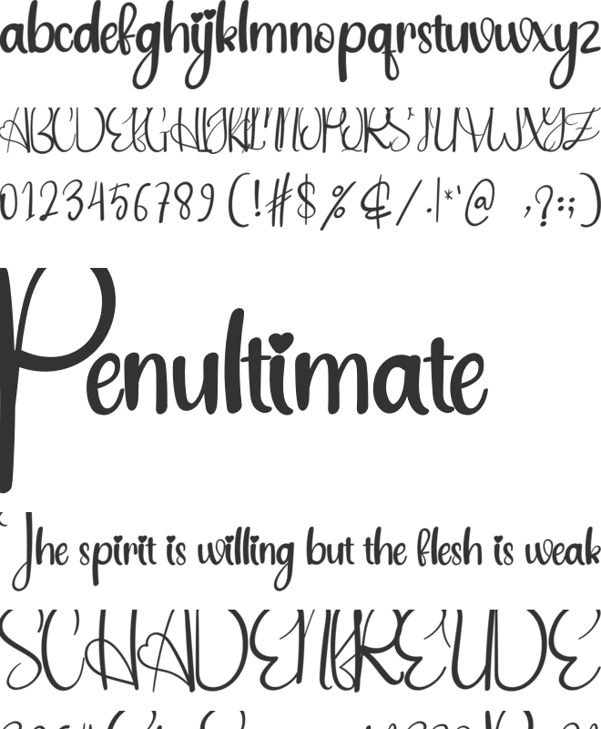 Kidding font preview