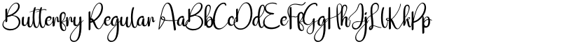 Butterfry Regular font