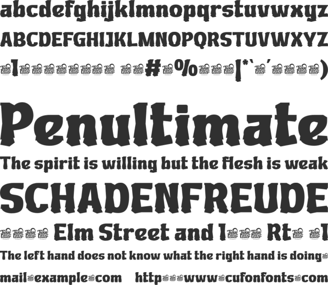 Xutwef Trial font preview
