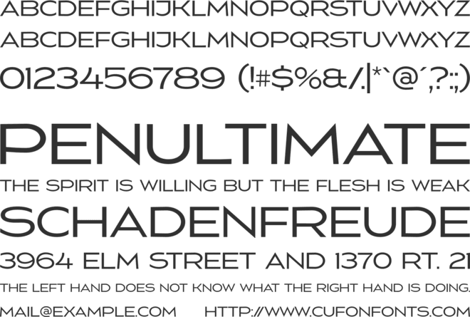 Nevolasty font preview