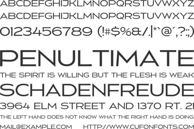 Nevolasty font preview