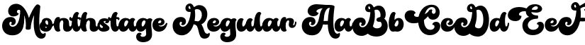 Monthstage Regular font