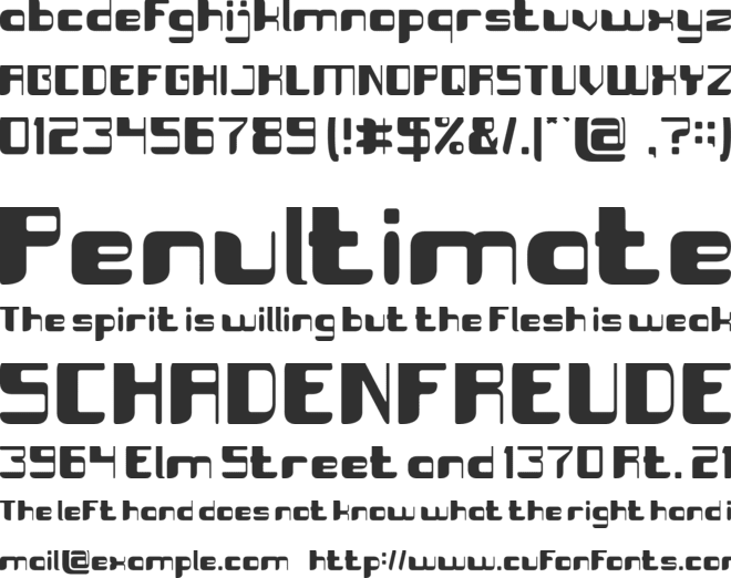 Artificial Intelligence font preview