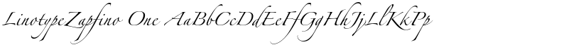 LinotypeZapfino One font