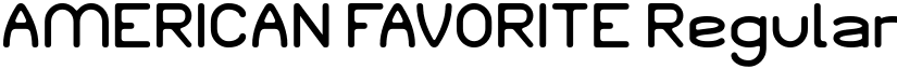 AMERICAN FAVORITE Regular font