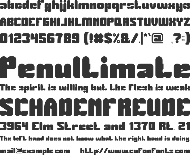 Airplane Snack font preview