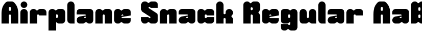 Airplane Snack Regular font