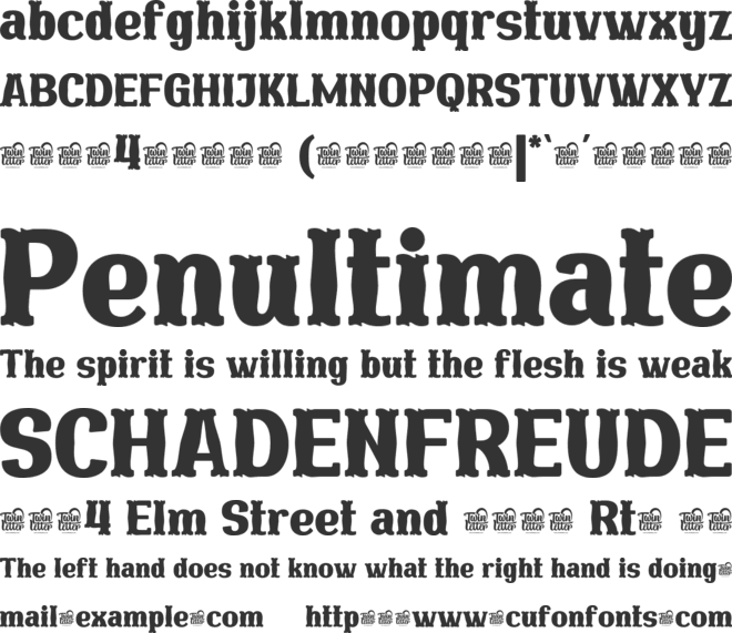 YAKSOMTRIAL font preview