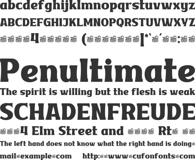 VAKOZITRIAL font preview