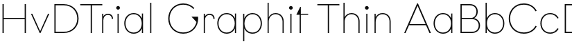 HvDTrial Graphit Thin font