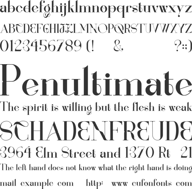 Renaisans font preview