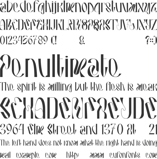 Hausser font preview