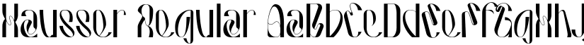 Hausser font download