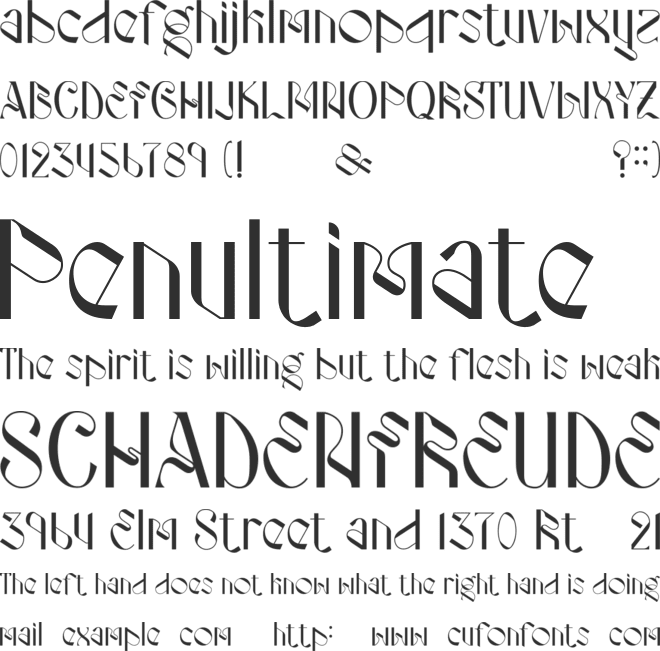 Strooma font preview