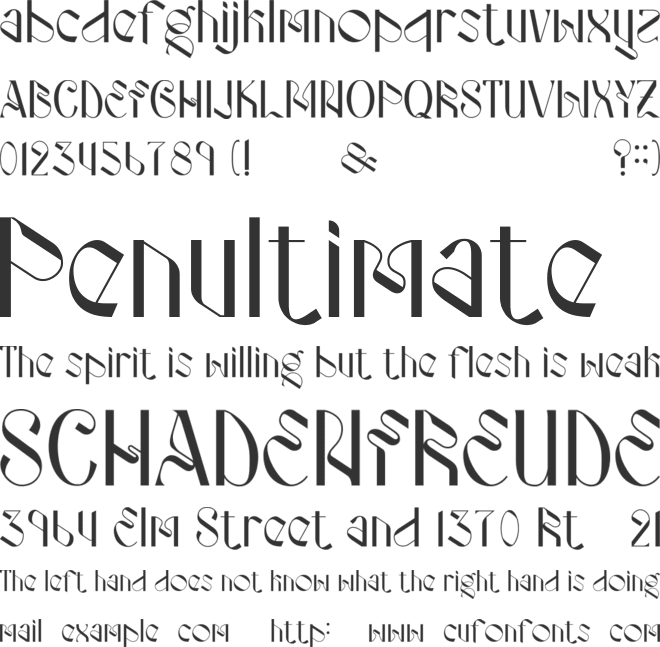 Strooma font preview