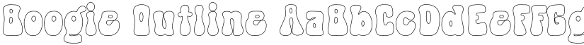 Boogie Outline font