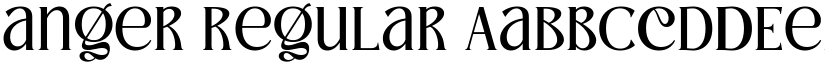 anger Regular font
