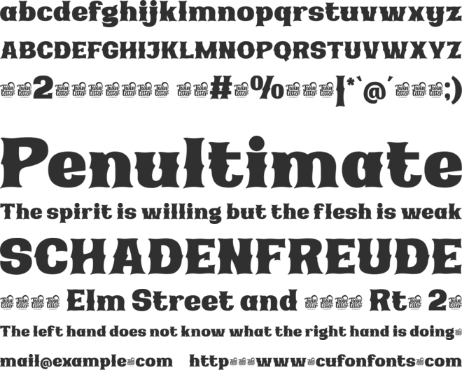 The Bachuz Trial font preview