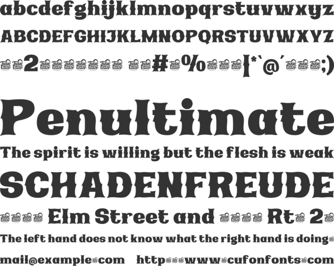 The Bachuz Trial font preview