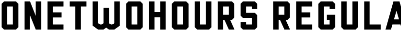 OneTwoHours Regular font