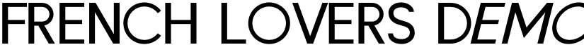 FRENCH LOVERS Demo font