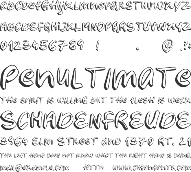 FRIDAY LOVERS font preview