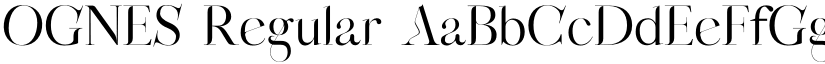 OGNES Regular font