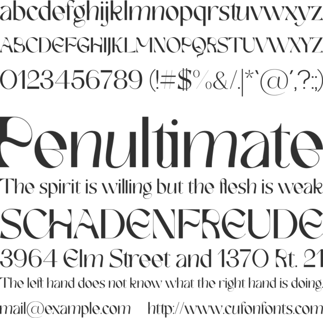 FRENCH CHATEAUX font preview