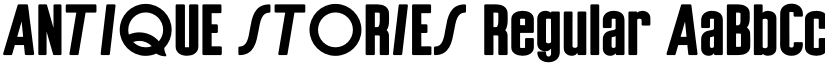 ANTIQUE STORIES Regular font