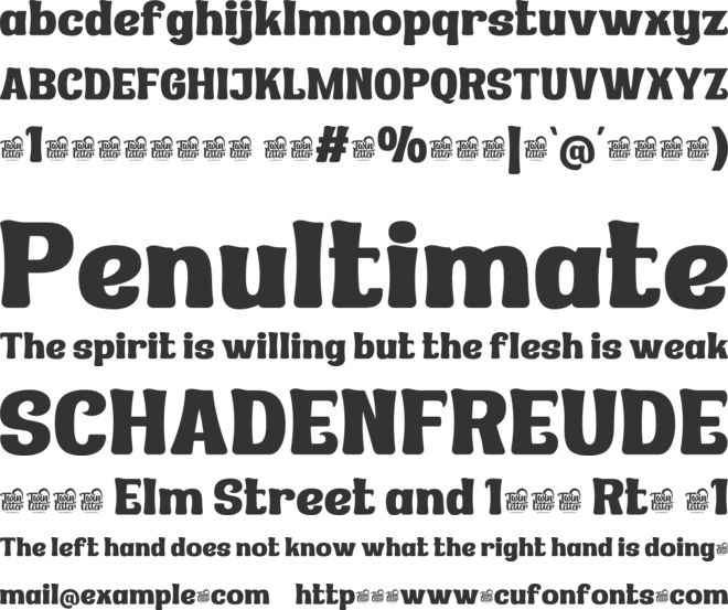 Refhdisav Trial font preview