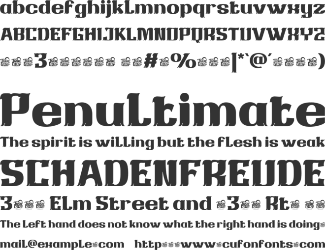 Saikend Trial font preview