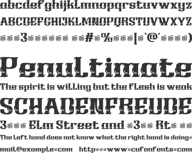 OBITRUK Trial font preview