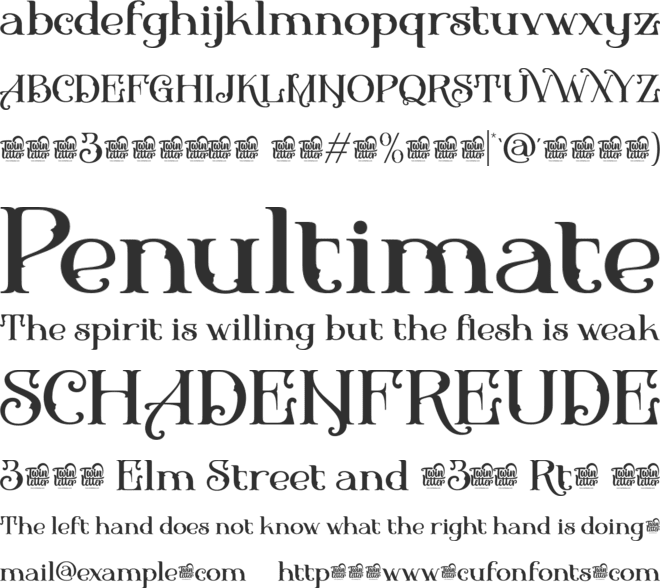 BIFASER Trial font preview