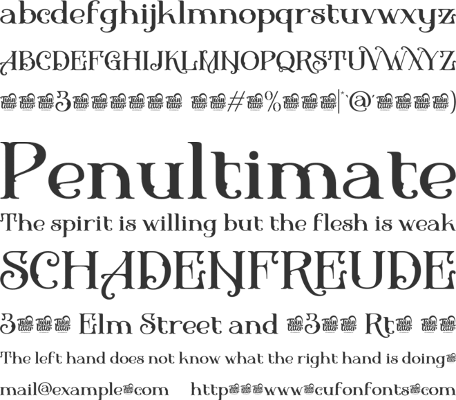 BIFASER Trial font preview