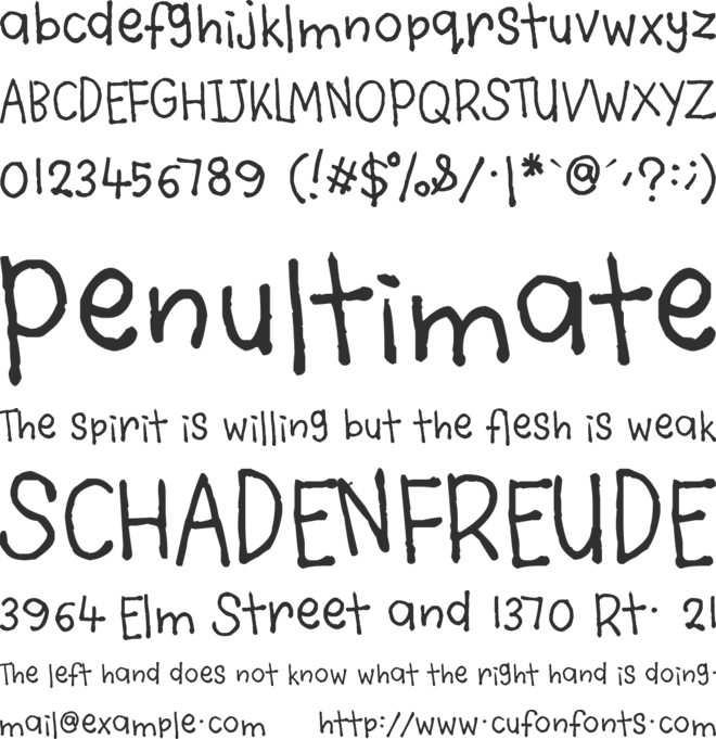 Violety Crumble font preview