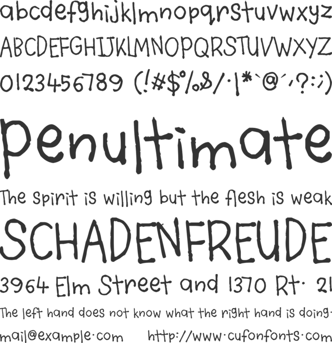 Violety Crumble font preview