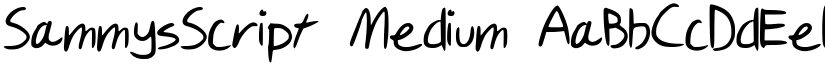 SammysScript Medium font