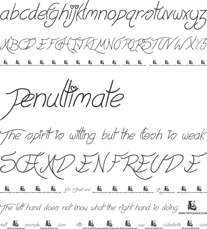 Cheese Cake) font preview