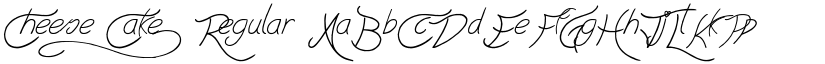 Cheese Cake) Regular font
