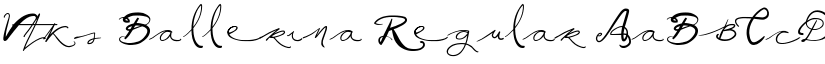 Vtks Ballerina font download