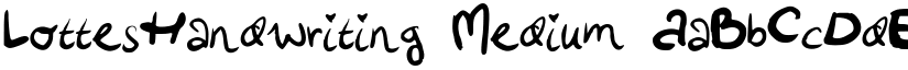LottesHandwriting font download