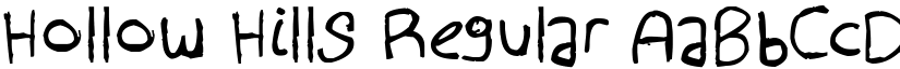 Hollow Hills Regular font
