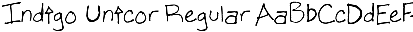 Indigo Unicor Regular font
