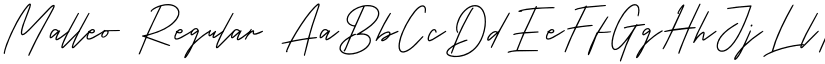 Malleo Regular font