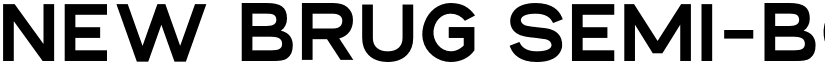 NEW BRUG Semi-Bold font