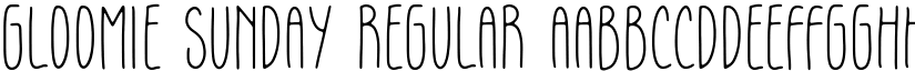 Gloomie Sunday Regular font