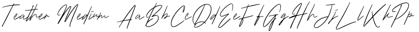Teather Medium font