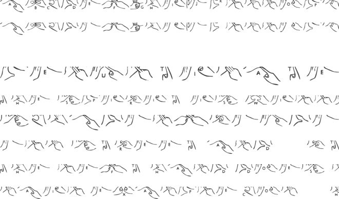 Helping Hands font preview