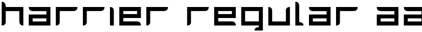 Harrier Regular font