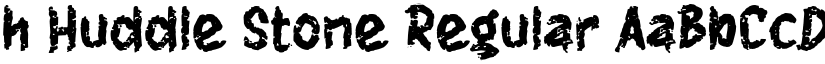 h Huddle Stone Regular font